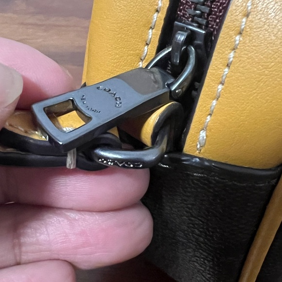 COACH Jamie Wristlet In Signature Varsity Motif - Picture 8 of 8